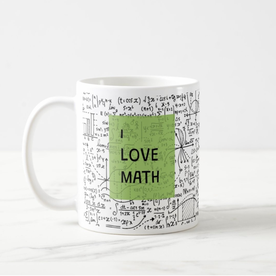 I Love Math - Matematik Kupa Bardak