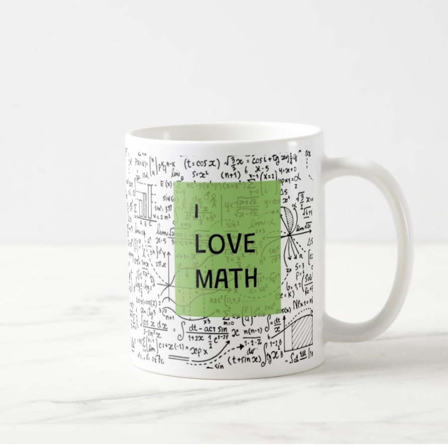 I Love Math - Matematik Kupa Bardak